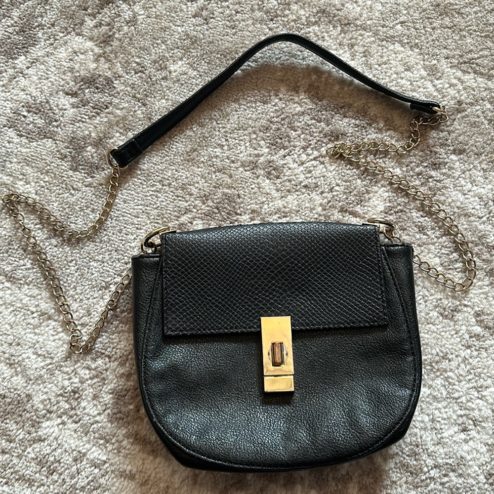 Black crossbody bag